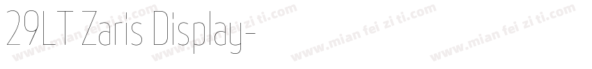 29LT Zaris Display字体转换
